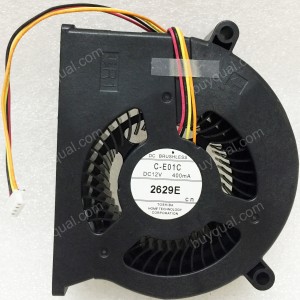 TOSHIBA C-E01C 12V 400mA 4wires Cooling Fan