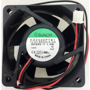 SUNON KD2406PTB1 24V 1.4W 2wires Cooling Fan