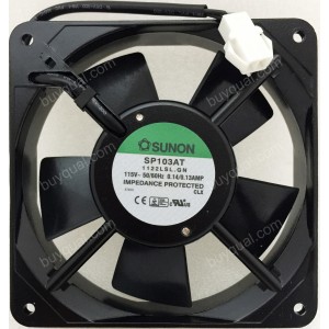 Sunon SP103AT 1122LSL.GN 115V 0.14/0.13A 2wires Cooling Fan