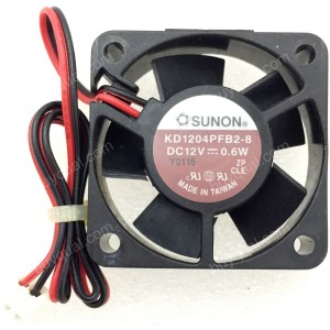 Sunon KD1204PFB2-8 12V 0.6W 2wires Cooling Fan
