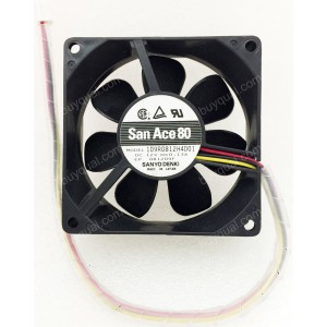 Sanyo 109R0812H4D01 12V 0.13A 3wires Cooling Fan
