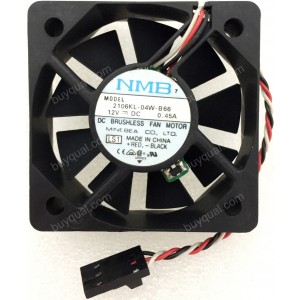 NMB 2106KL-04W-B66 12V 0.45A 3wires Cooling Fan