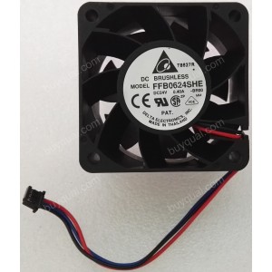 DELTA FFB0624SHE -BR00 24V 0.4A 2wires 3wires Cooling Fan - Picture need
