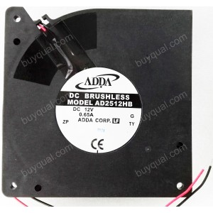 ADDA AD2512HB 12V 0.65A 2wires cooling fan