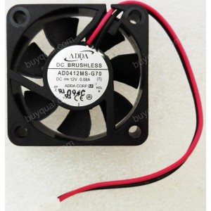 ADDA AD0412MS-G70 12V 0.08A 2 wires Cooling Fan