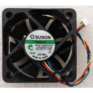 SUNON KDE1205PHVX 12V 1.9W 2.6W 4wires Cooling Fan
