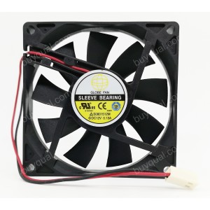 GLOBE S0801512M 12V 0.13A 2wires Cooling Fan