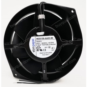 Ebmpapst W2S130-AA03-99 230V 45/39W 2wires Cooling Fan