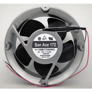 Sanyo 109E1724H502 24V 0.58A 2wires Cooling Fan