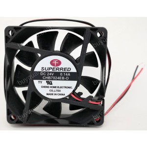 SUPERRED CHB7024EB-O 24V 0.14A 2wires cooling fan