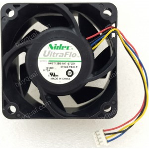 Nidec H60T12BS1A7-07Z51 12V 0.72A 4wires cooling fan