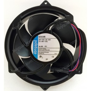 Ebmpapst 6314HR 6314HU 24V 1.5A 36W 2wires Cooling Fan