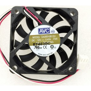 AVC DA06010B12U 12V 0.4A  2wires 3wires 4wires Ball Cooling Fan