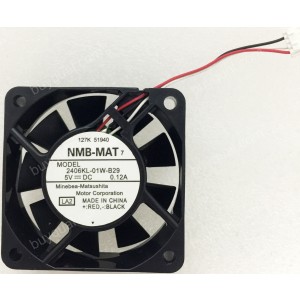 NMB 2406KL-01W-B29 5V 0.12A 3wires Cooling Fan