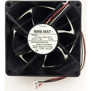 NMB 3110KL-09W-B75 24.5V 0.21A 4wires Cooling Fan - Used
