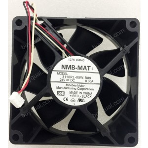 NMB 3110RL-05W-B89 24V 0.3A 2wires 3wires Cooling Fan