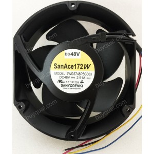SANYO 9WG5748P5G003 48V 2.91A 4wires Cooling Fan - New