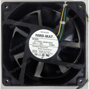 NMB 4715KL-04W-B46 12V 0.9A 4wires Cooling Fan