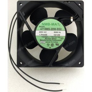 NMB 4715MS-20W-B50 200V 14/15W 2wires Cooling Fan