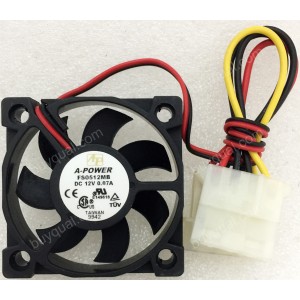 A-POWER FS0512MB 12V 0.07A 2wires cooling fan