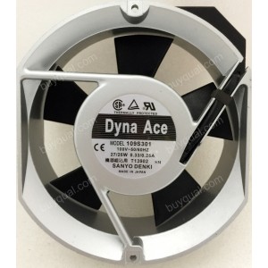Sanyo 109S301 100V 0.33A/0.25A 27/25W Cooling Fan