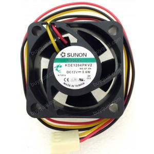 SUNON KDE1204PKV2 12V 0.6W 2wires 3wires cooling fan