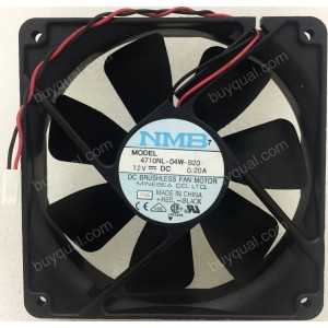 NMB 4710NL-04W-B20 12V 0.20A 2wires cooling fan