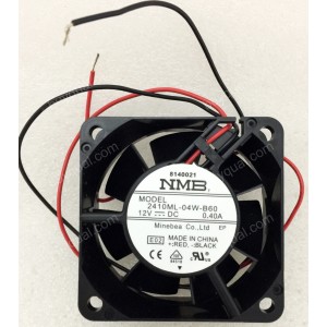 NMB 2410ML-04W-B60 12V 0.4A 2wires Cooling Fan - Original New