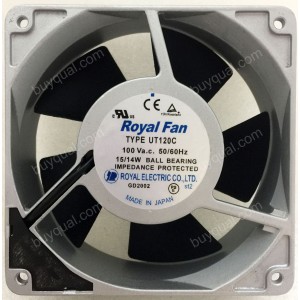 Royal UT120C UT120C[B40] 100V 15/14W 2wires Cooling Fan