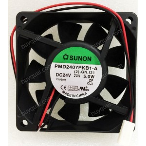 SUNON PMD2407PKB1-A 24V 5.0W 2wires cooling fan