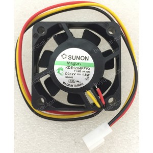 SUNON KDE1204PFVX 11.MS.AF.GN 12V 1.8W 3wires Cooling Fan - NEW