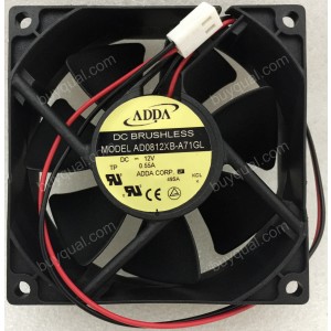 ADDA AD0812XB-A71GL 12V 0.55A 2wires Cooling Fan