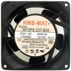 NMB 3610PS-23T-B30 3610PS-23T-B30-A00 230V 13W/10W Cooling Fan - New