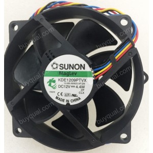 SUNON KDE1209PTVX 12V 4.4W 4wires Cooling Fan