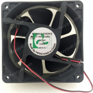 RUILIAN SCIENCE RDH1238B2 24V 0.60A 2wires cooling Fan