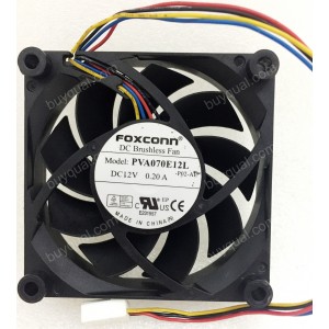 FOXCONN PVA070E12L 12V 0.2A 4wires DC Cooling Fan