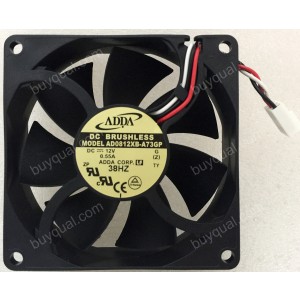 ADDA AD0812XB-A73GP 12V 0.55A 3wires Cooling Fan