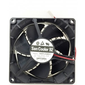 Sanyo 9A0912G4021 12V 0.39A 2wires Cooling Fan