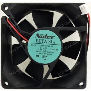 Nidec D08T-24TS4 24V 0.26A 0.22A 2wires cooling fan
