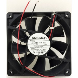 NMB 4710KL-05W-B50 24V 0.38A 2wires Cooling Fan - Original New
