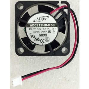 ADDA AD0212HB-K50 12V 0.11A 2 wires Cooling Fan