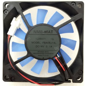 Panaflo FBA08J14L 14V 0.1A 2wires Cooling Fan