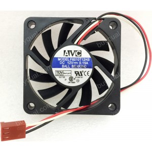 AVC F6010T12HS 12V 0.19A 3wires Cooling Fan