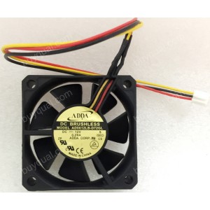 ADDA AD0612LB-D72GL 12V 0.09A 3wires Cooling Fan - Used