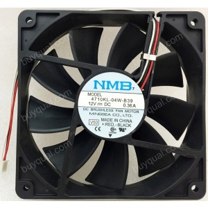 NMB 4710KL-04W-B39 12V 0.36A 3wires Cooling Fan