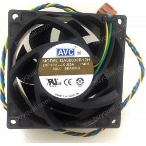 AVC DA08038B12H-P406 12V 0.85A 4wires cooling fan