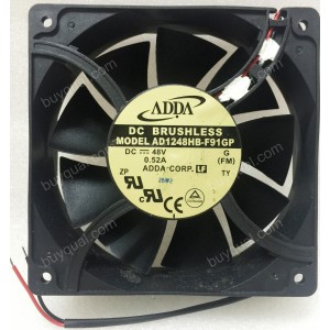 ADDA AD1248HB-F91GP 48V 0.52A 2wires cooling fan