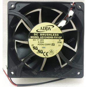 ADDA AD1248HB-F91GP 48V 0.52A 2wires cooling fan - Original New