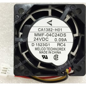 MitsubisHi MMF-04C24DS-RC4 CA1382-H01 24V 0.09A 3wires Cooling Fan -- NEW