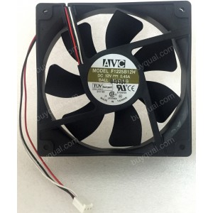 AVC F1225B12H 12V 0.45A 3Wires Cooling Fan